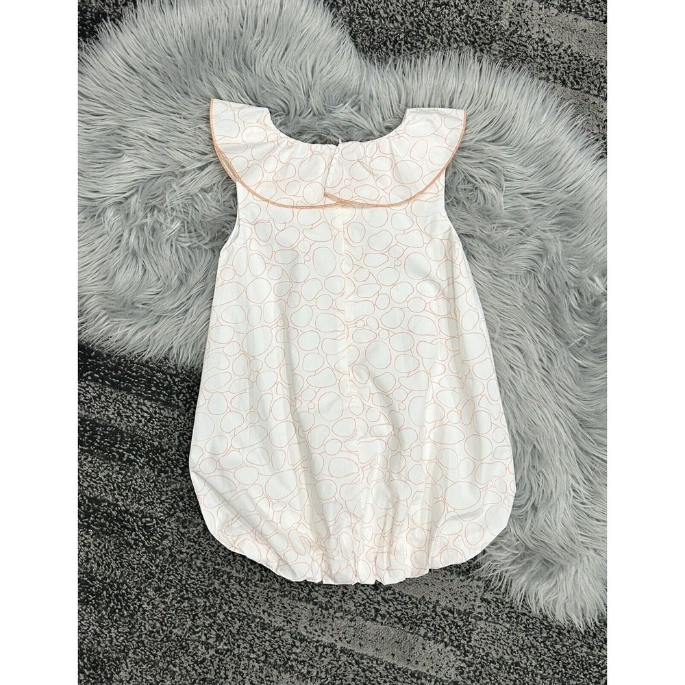 Coco Au Lait White Geometric Patterned Balloon Skirt Dress Size‎ 4 - Picture 5 of 5
